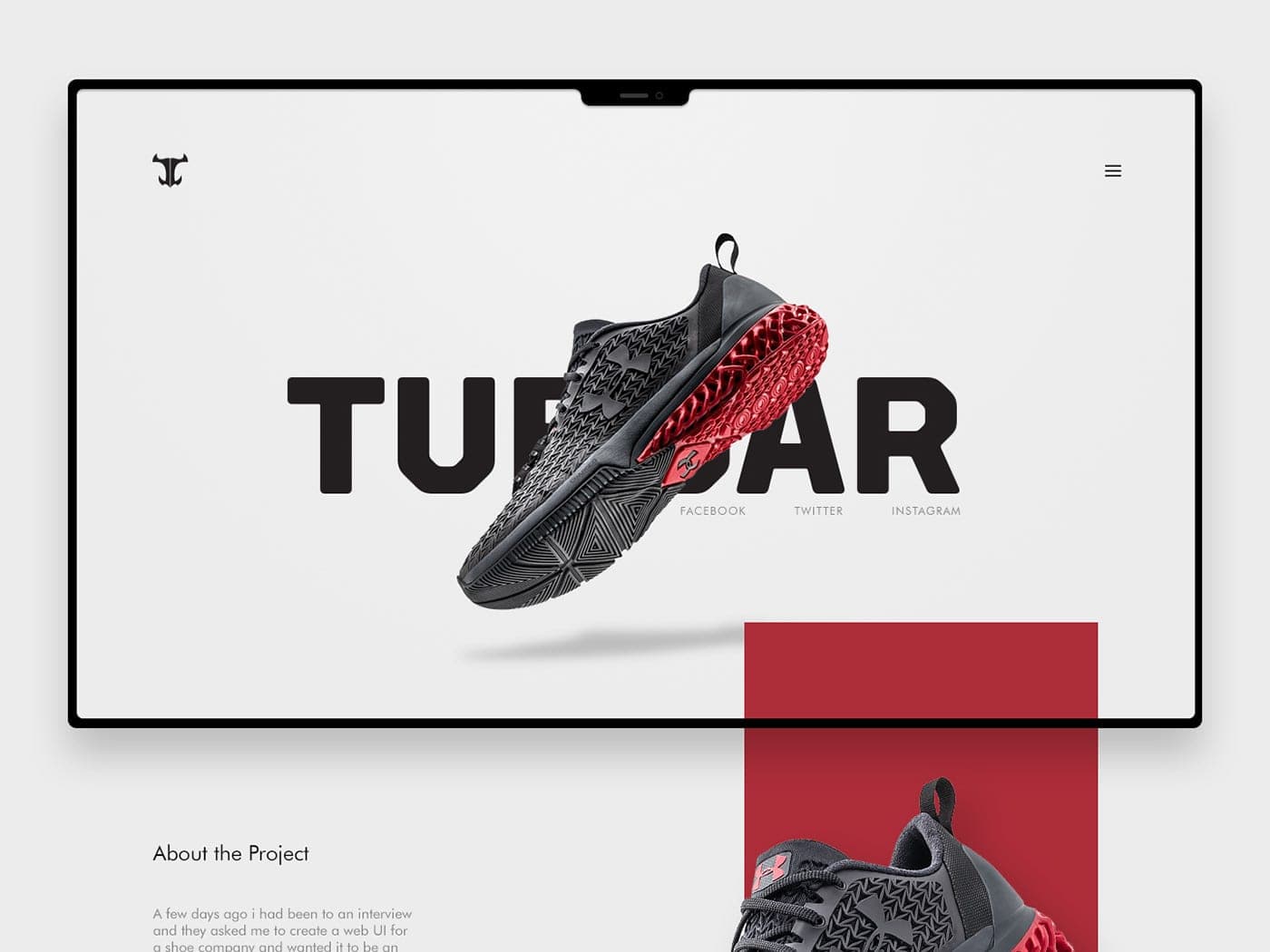 Tuboar product landing page concept